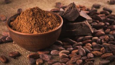 Caffeine in cocoa powder