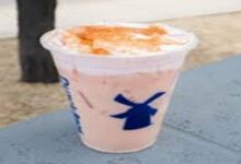 Dutch Bros Strawberry Horchata