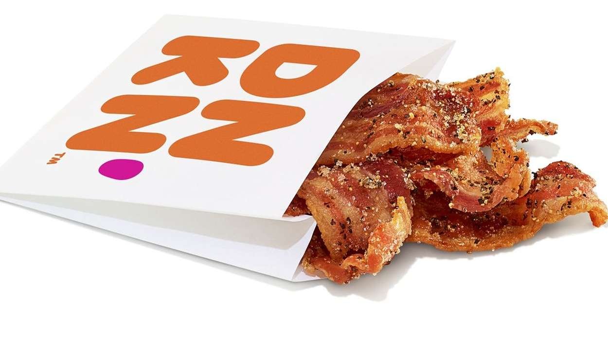 Snackin bacon from dunkin donuts