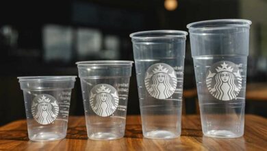 Starbucks cup sizes