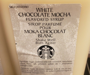 Starbucks White Chocolate Mocha Sauce