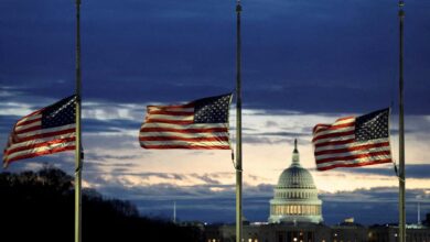 American flags