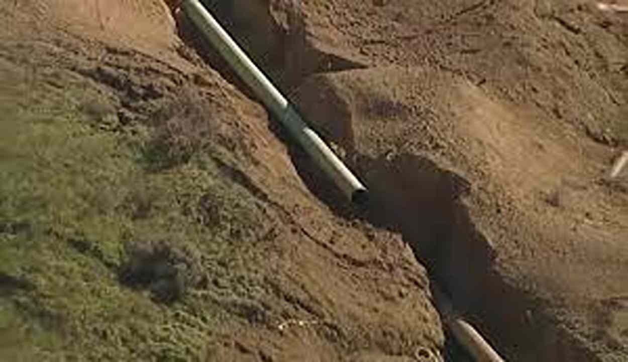 Gas line failure